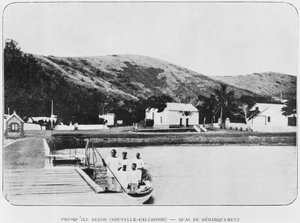 新喀里多尼亚，Ducos半岛，登陆阶段，从La Depeche Coloniale，1903年 作者 法国摄影师